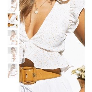 Brand new Sabo Skirt frill top.